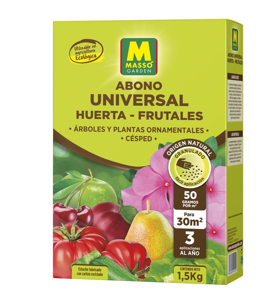 Abono Universal Huerta y Frutales ECO 1,5 kg