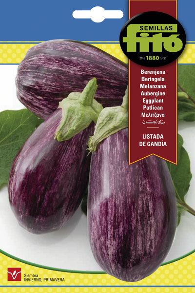 Semilla Berenjena Listada de Gandia
