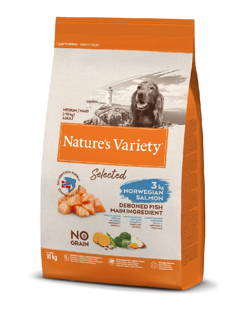 Nature´s Variety Perro SELECTED Medium Adulto NO Salmón