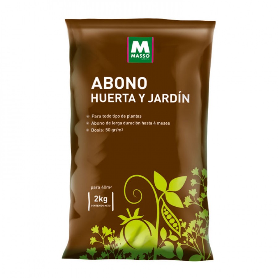 Abono Huerta y Jardín 2 Kg en bolsa