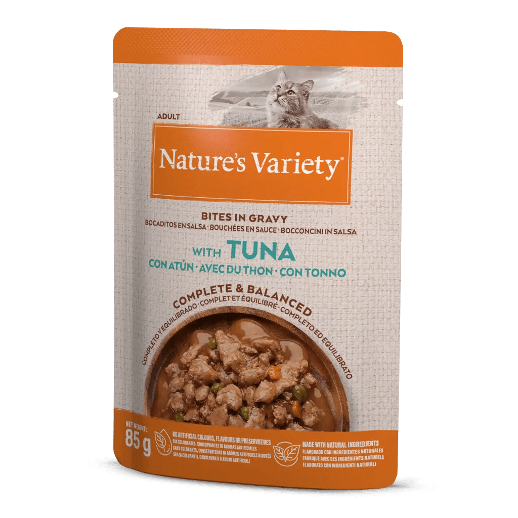 Comida Humeda Nature's Variety Bocaditos en Salsa de Atún 85gr