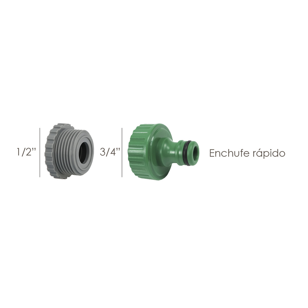 Adaptador Manguera Plastico 3/4 - 1/2" Hembra Granel