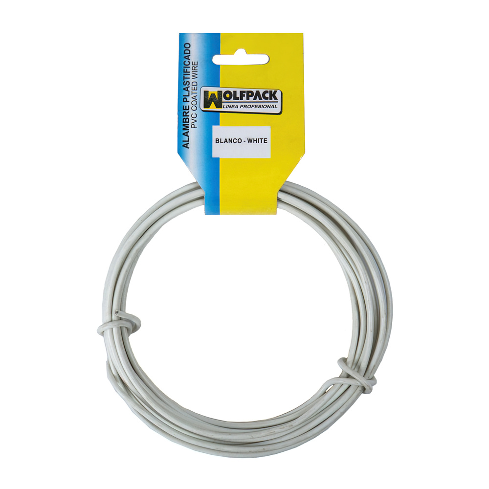 Alambre Plastificado Blanco 2.7 mm