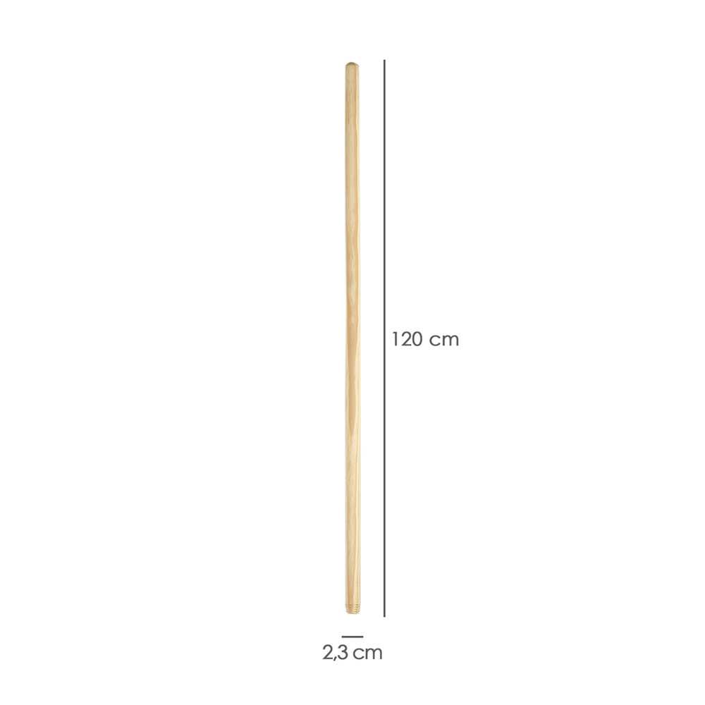 Mango Madera Cilindrico 120 x 0,23 Cm Rastrillo / Cepillo