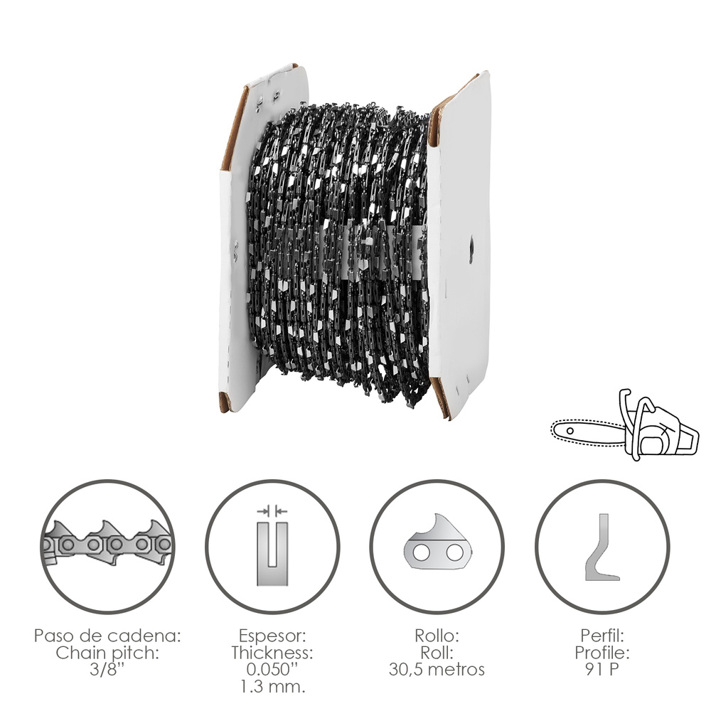 Eslabon Cadena 3/8" 1,3 mm PAPILLON