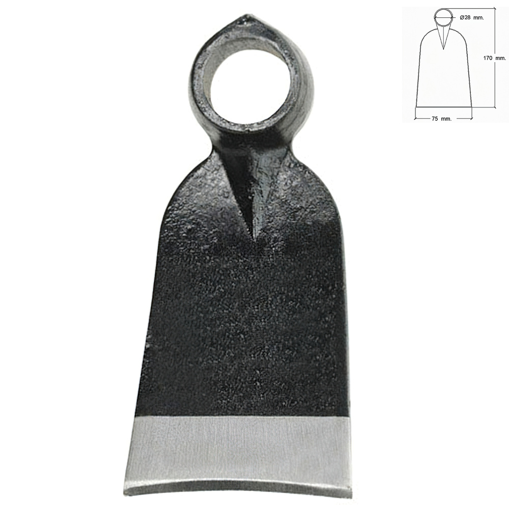 Azada forjada sin mango 343/340 grms