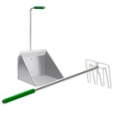 Recogedor de Estiercol con Rastrillo Metalico